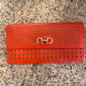 Salvatore Ferragamo Women’s Long Leather Wallet